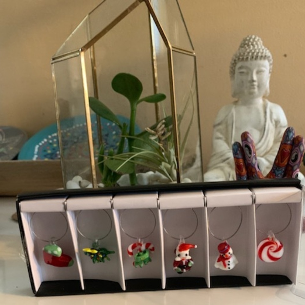 Christmas WIne Charms